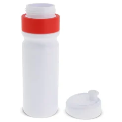 Bidon sportowy z obwódką 750ml / Biały / czerwony LT98786-N0121