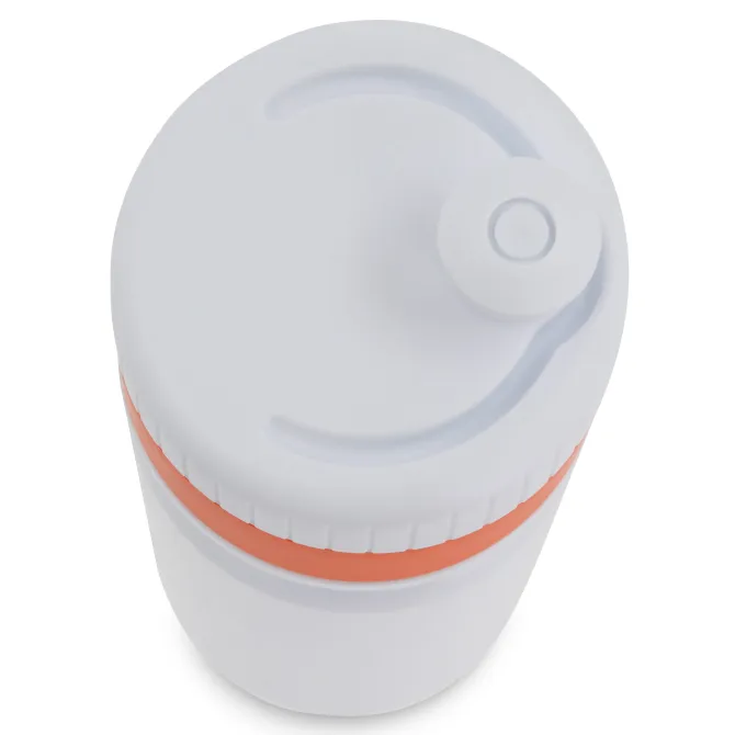 Bidon sportowy z obwódką 750ml / Biały / pomarańczowy LT98786-N0126