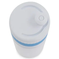 Bidon sportowy z obwódką  750ml / Biały / jasnoniebieski LT98786-N0112