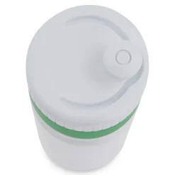 Bidon sportowy z obwódką  750ml / Biały / zielony LT98786-N0131
