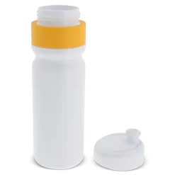 Bidon sportowy z obwódką 750ml / Biały / żółty LT98786-N0141