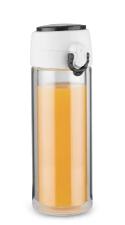 Bidon szklany VAKO 260 ml / Czarny 16206-02