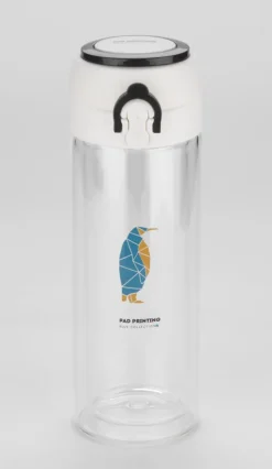 Bidon szklany VAKO 260 ml / Czarny 16206-02