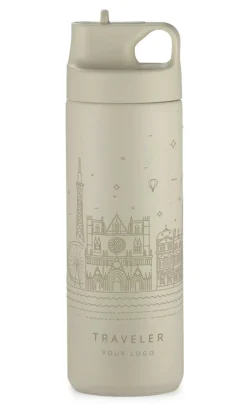 Bidon termiczny VELORA 500 ml / Naturalny 16048-17
