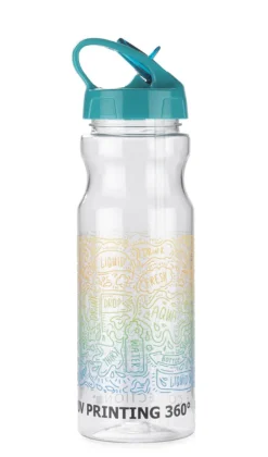 Bidon ze słomką TRANCE 700 ml / Błękitny 16216-08