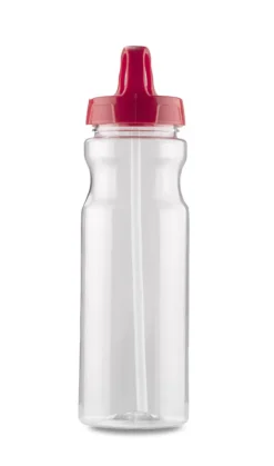 Bidon ze słomką TRANCE 700 ml / Czerwony 16216-04
