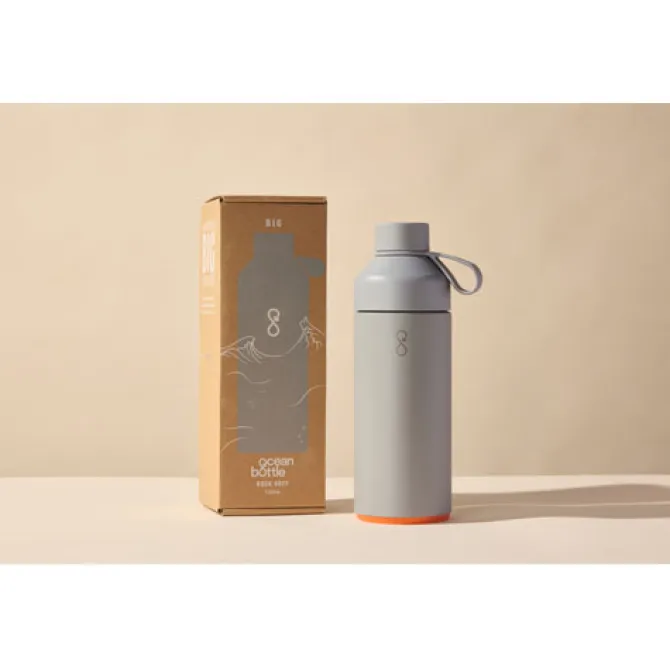 Big Ocean Bottle izolowany próżniowo bidon na wodę o pojemności 1000 ml / Rock Grey 10075391
