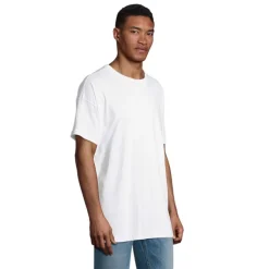 BOXY MEN T-SHIRT OVERSIZE / Bialy S03806-WH-L