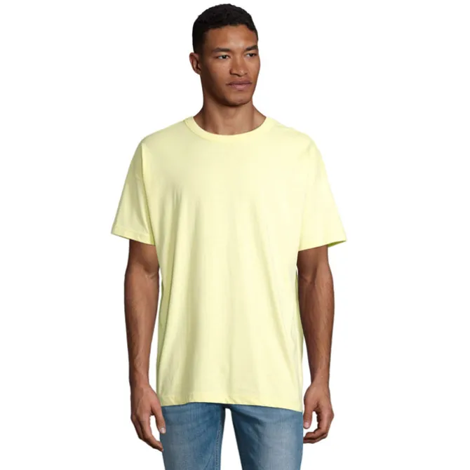 BOXY MEN T-SHIRT OVERSIZE / Jasno Żółty S03806-LY-M