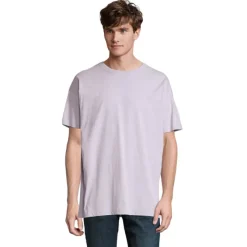 BOXY MEN T-SHIRT OVERSIZE / Lilac S03806-LL-S