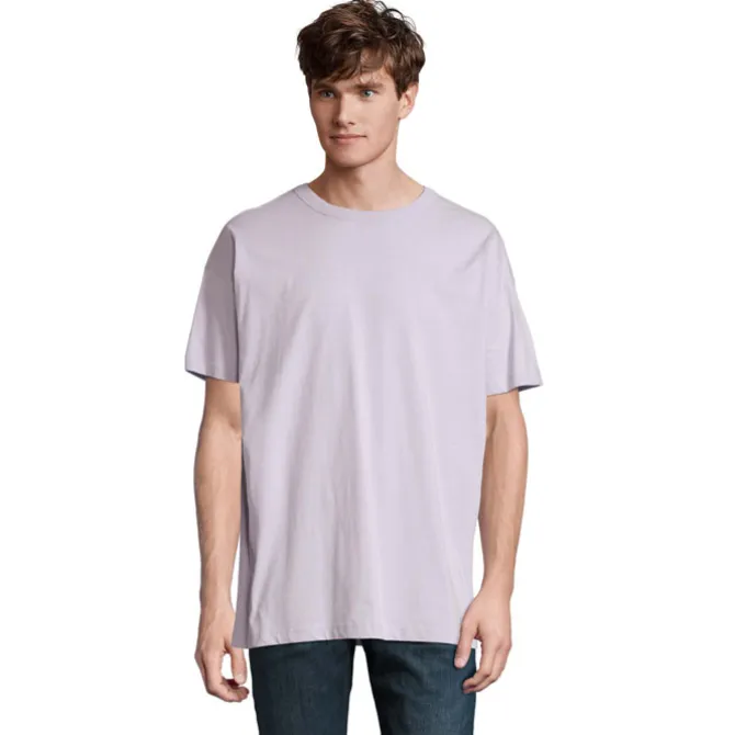 BOXY MEN T-SHIRT OVERSIZE / Lilac S03806-LL-L