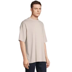 BOXY MEN T-SHIRT OVERSIZE / Linen Twin S03806-LN-XL