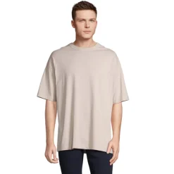 BOXY MEN T-SHIRT OVERSIZE / Linen Twin S03806-LN-XL