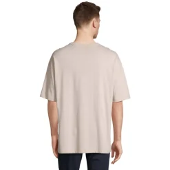 BOXY MEN T-SHIRT OVERSIZE / Linen Twin S03806-LN-XXL