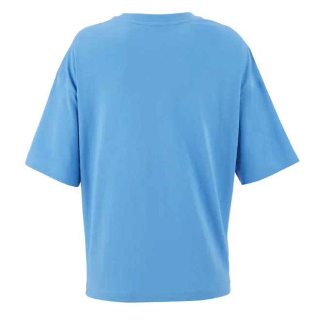 BOXY WOMEN T-SHIRT OVERSIZE / Azure S03807-IR-M