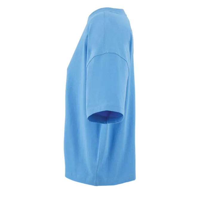 BOXY WOMEN T-SHIRT OVERSIZE / Azure S03807-IR-M