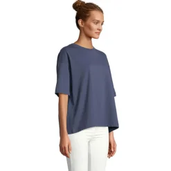 BOXY WOMEN T-SHIRT OVERSIZE / Denim S03807-DM-M