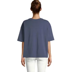 BOXY WOMEN T-SHIRT OVERSIZE / Denim S03807-DM-S