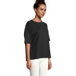 BOXY WOMEN T-SHIRT OVERSIZE / Deep Black S03807-DB-XS