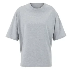 BOXY WOMEN T-SHIRT OVERSIZE / Jasnoszary Melanż S03807-DH-L