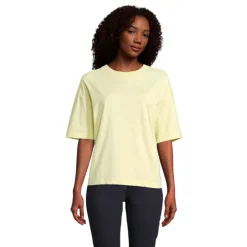 BOXY WOMEN T-SHIRT OVERSIZE / Jasno Żółty S03807-LY-XS