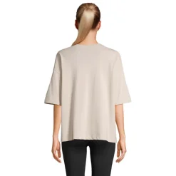 BOXY WOMEN T-SHIRT OVERSIZE / Linen Twin S03807-LN-XS