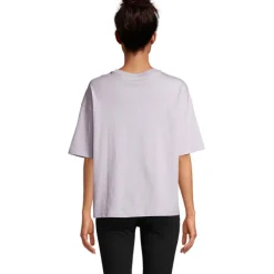 BOXY WOMEN T-SHIRT OVERSIZE / Lilac S03807-LL-S