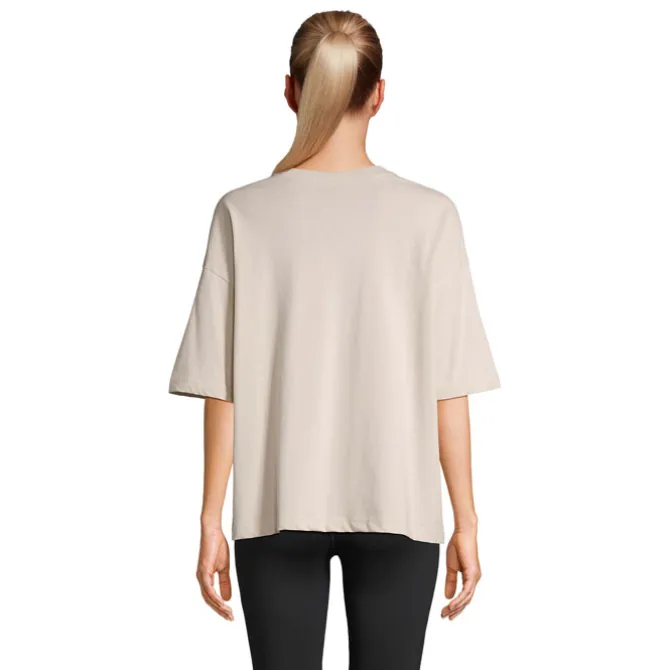 BOXY WOMEN T-SHIRT OVERSIZE / Linen Twin S03807-LN-L