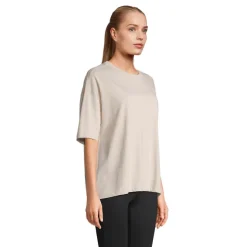 BOXY WOMEN T-SHIRT OVERSIZE / Linen Twin S03807-LN-L