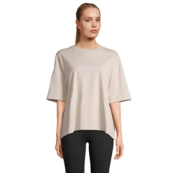BOXY WOMEN T-SHIRT OVERSIZE / Lilac S03807-LL-M