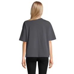 BOXY WOMEN T-SHIRT OVERSIZE / Mysi Szary S03807-MU-S