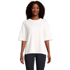 BOXY WOMEN T-SHIRT OVERSIZE / Off-White S03807-WW-M