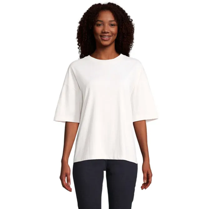 BOXY WOMEN T-SHIRT OVERSIZE / Off-White S03807-WW-M