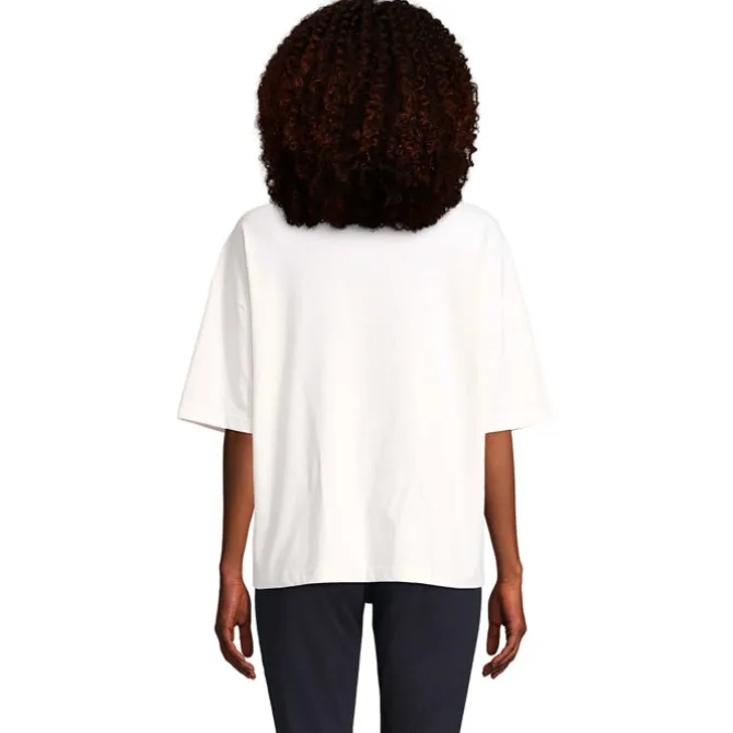 BOXY WOMEN T-SHIRT OVERSIZE / Off-White S03807-WW-M