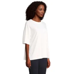 BOXY WOMEN T-SHIRT OVERSIZE / Off-White S03807-WW-M