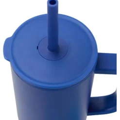 Brady izolowany kubek z certyfikatem RCS o pojemności 900 ml z silikonową słomką / Błękit królewski 10086753