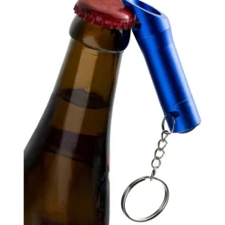 Brelok do kluczy, lampka LED, otwieracz do butelek / Błękitny V4194-23