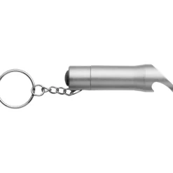Brelok do kluczy, lampka LED, otwieracz do butelek / Srebrny V4194-32