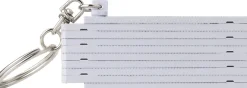 Brelok do kluczy, miara 50cm, składana / Biały V4872-02