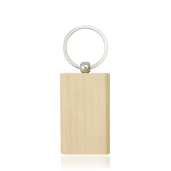 Brelok drewniany, prostokątny / Kylie / Light Brown IP14081538