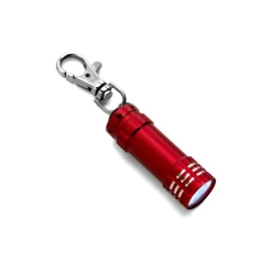 Brelok karabińczyk, lampka LED / Czerwony V4193-05/A