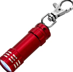 Brelok karabińczyk, lampka LED / Czerwony V4193-05/A
