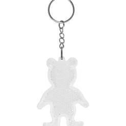 Brelok odblaskowy BEAR / Biały 244906