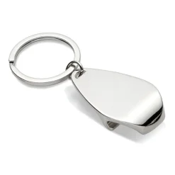 Brelok otwieracz do butelek / Srebrny błyszczący MO8135-17