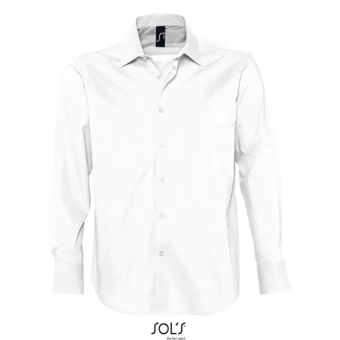 BRIGHTON men shirt 140g / Biały S17000-WH-4XL