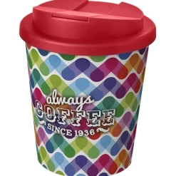 Brite-Americano® Espresso 250 ml tumbler with spill-proof lid / Biały 21069807