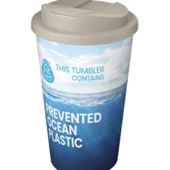 Brite-Americano® POP 350 ml termoizolowany kubek z pokrywką zabezpieczającą przed rozlaniem / Piaskowiec 21079506