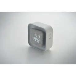 Budzik ABS/RPET z recyklingu / Bialy MO2299-06