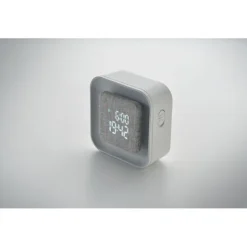 Budzik ABS/RPET z recyklingu / Bialy MO2299-06