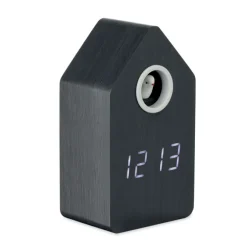 Budzik z kukułką z płyty MDF / Czarny MO2731-03
